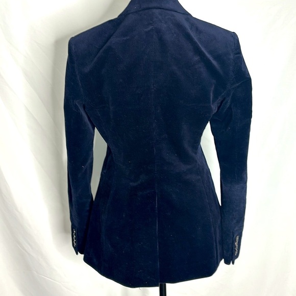 Theory Deep Navy Power Corduroy One Button Blazer/Jacket - Picture 5 of 7